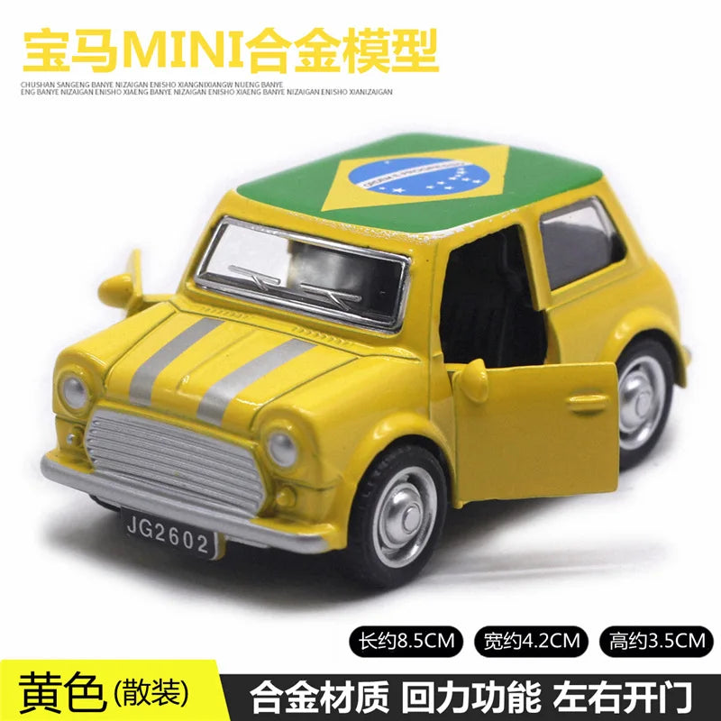 Mignon moulé sous pression en alliage métal voiture Bus moteur Tricycle moto Taxi modèle jouet enfants cadeau d'anniversaire