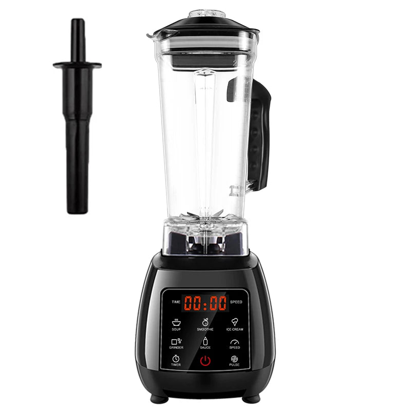 Mixeur digital professionnel 3HP sans BPA 2 LItres avec touche tactile, robot de cuisine blender, mélangeur et presse-agrumes très puissant pour faire de délicieux smoothies glacés aux fruits avec bouton sensitif