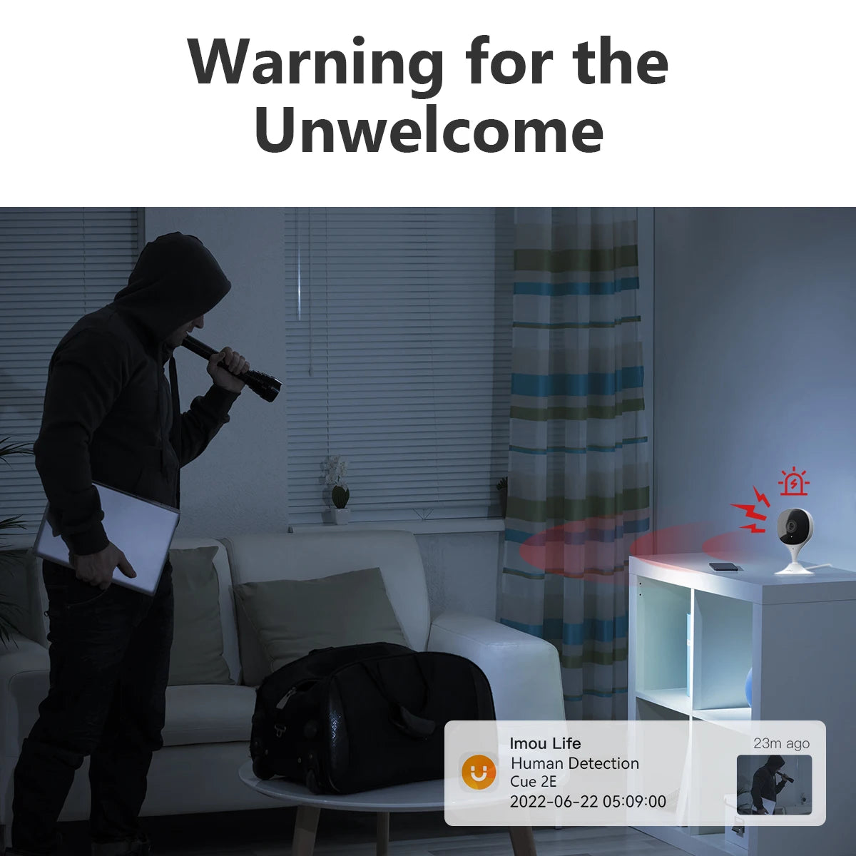 IMOU Cue 2E 3MP Wifi caméra bébé moniteur caméra détection humaine compacte intelligente Vision nocturne caméra intérieure Mini Surveillance