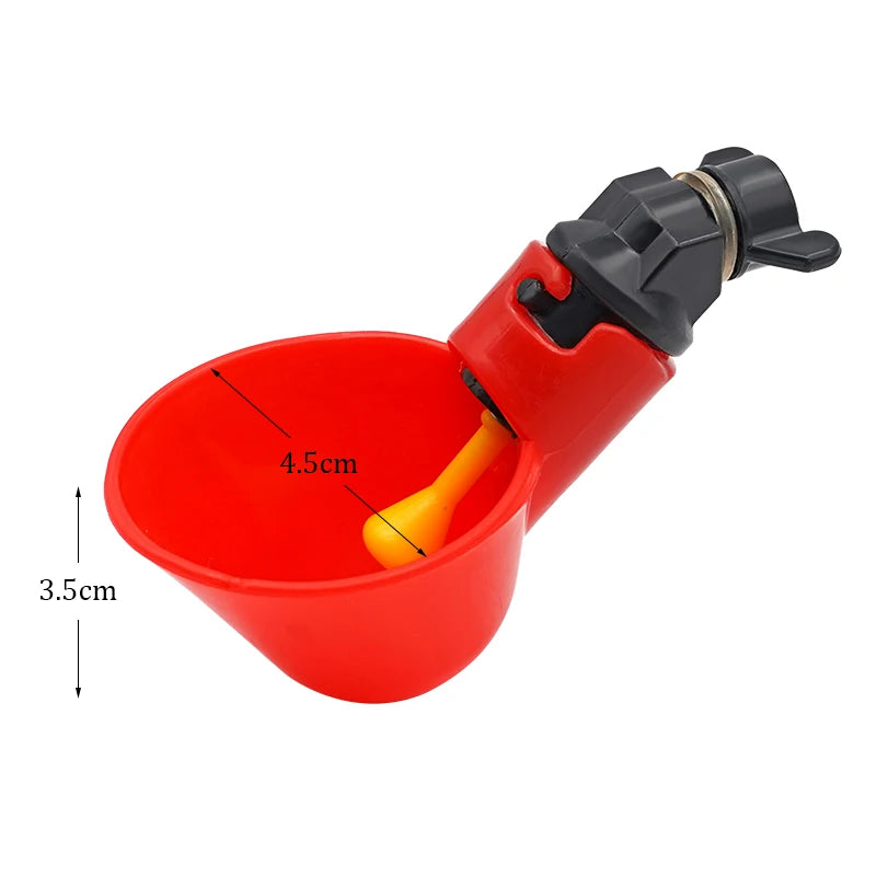 6-36 pièces poulet caille suspendus tasses d'eau mamelon bol à boire oiseaux mangeoire à eau bol abreuvoir tasse pour jardin automatique volaille