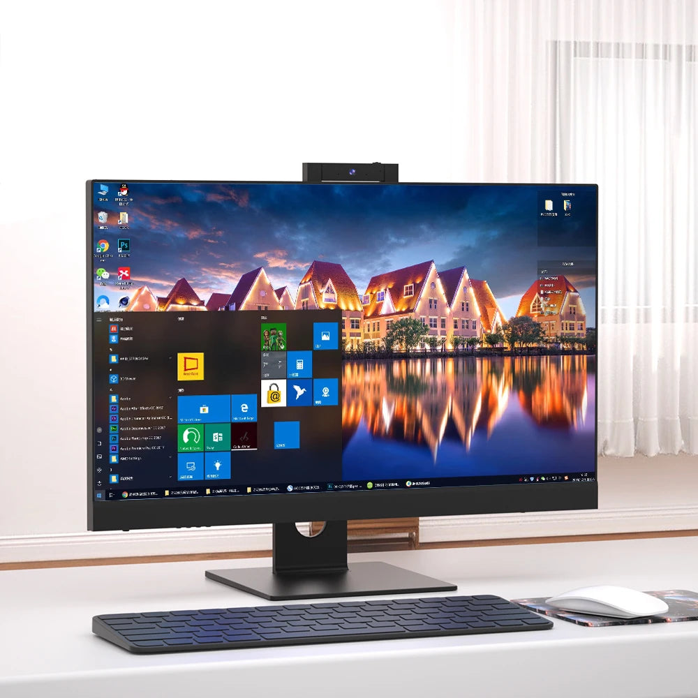 PC tout-en-un I3 I5 I7 I9 ordinateur 23,8 "FHD PC ordinateur de bureau tout-en-un DVD étudiant de bureau