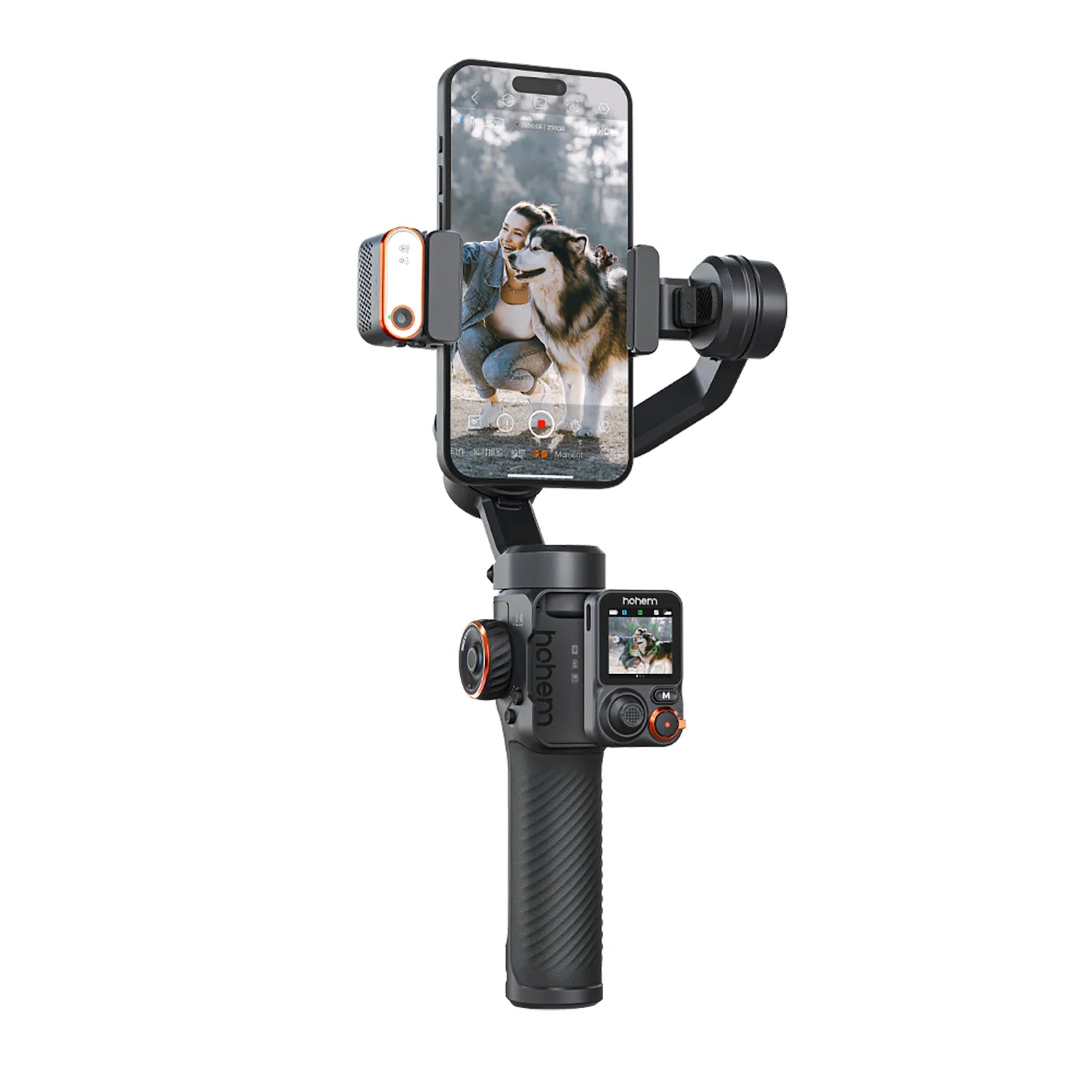 Hohem-Stabilisateur de téléphone portable à cardan 3 axes iSteady M7, lumière de remplissage magnétique AI, document complet, enregistrement vidéo, Vlogg, site Web officiel