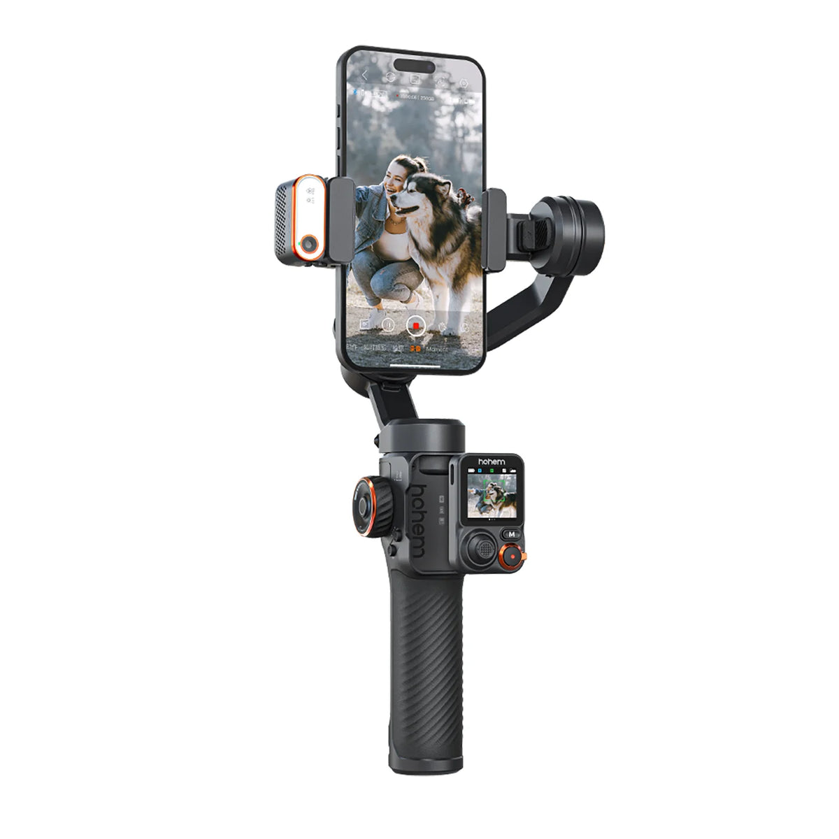 Hohem-Stabilisateur de téléphone portable à cardan 3 axes iSteady M7, lumière de remplissage magnétique AI, document complet, enregistrement vidéo, Vlogg, site Web officiel