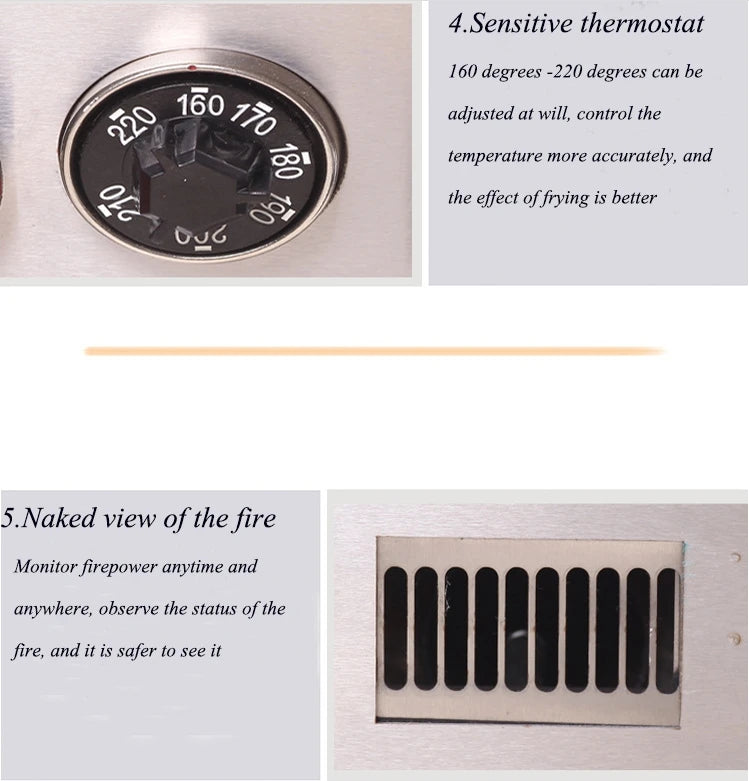 Industrie simple gaz friture maïs chien utilisé Propane friteuse Machine frites et poulet frit salle à manger rapide