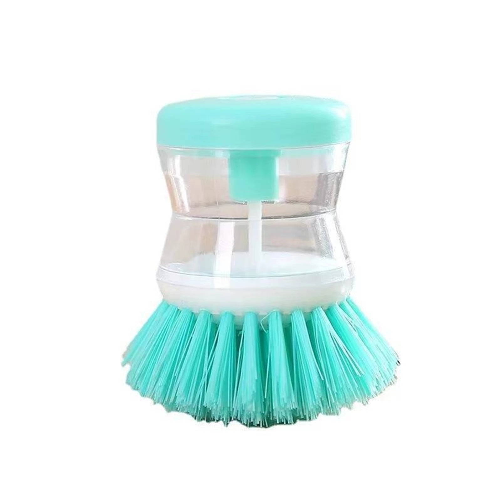 Brosse de lavage de Pot à ajout de liquide, type presse, ajout automatique de liquide, brosse de lavage de vaisselle, brosse de Pot de nettoyage ménager, brosse de poêle