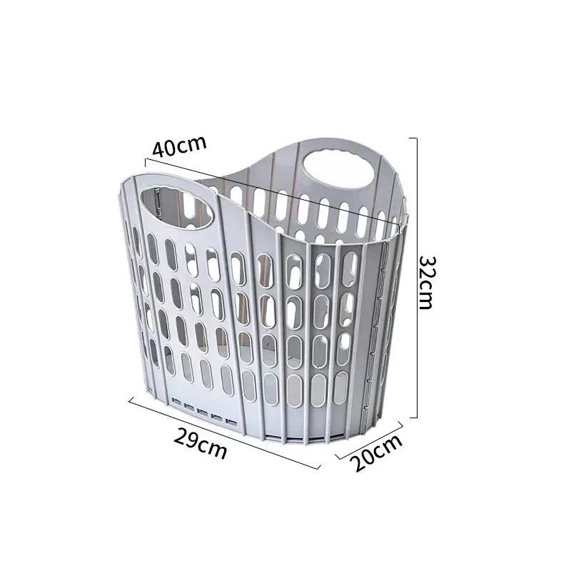 Panier à linge pliable avec support mural, panier à vêtements pliable et étanche, organisateur permettant de gagner de l'espace pour salle de bain, rangement, chambre à coucher