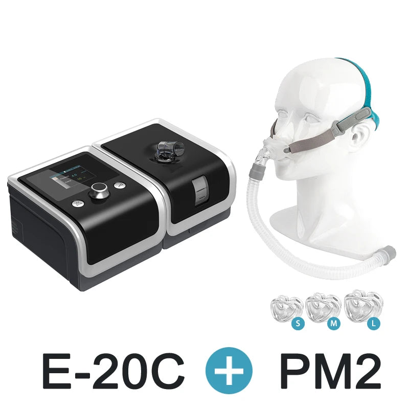 BMC E-20C Machine CPAP Machine d'apnée à pression fixe avec masque Pour l'anti-ronflement Apnée du sommeil Machine de sommeil silencieuse Solution contre le ronflement
