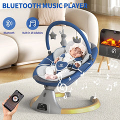 Chaise à bascule pour bébé, chaise apaisante, berceau électrique multifonctionnel pour bébé, berceau de couchage pour nouveau-né, balançoire électrique pour bébé