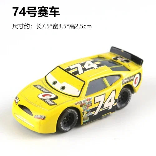 Tous les styles Disney Pixar Cars métal moulé sous pression voitures modèle Lightning McQueen alliage voiture numéro 4.19.28.36.51 101 série de course jouet