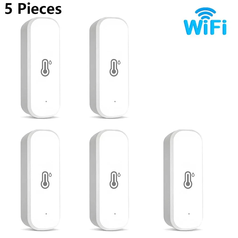 Tuya – capteur WIFI intelligent de température et d'humidité, moniteur à distance avec application pour maison intelligente, vie intelligente, fonctionne avec Alexa Google Assistant