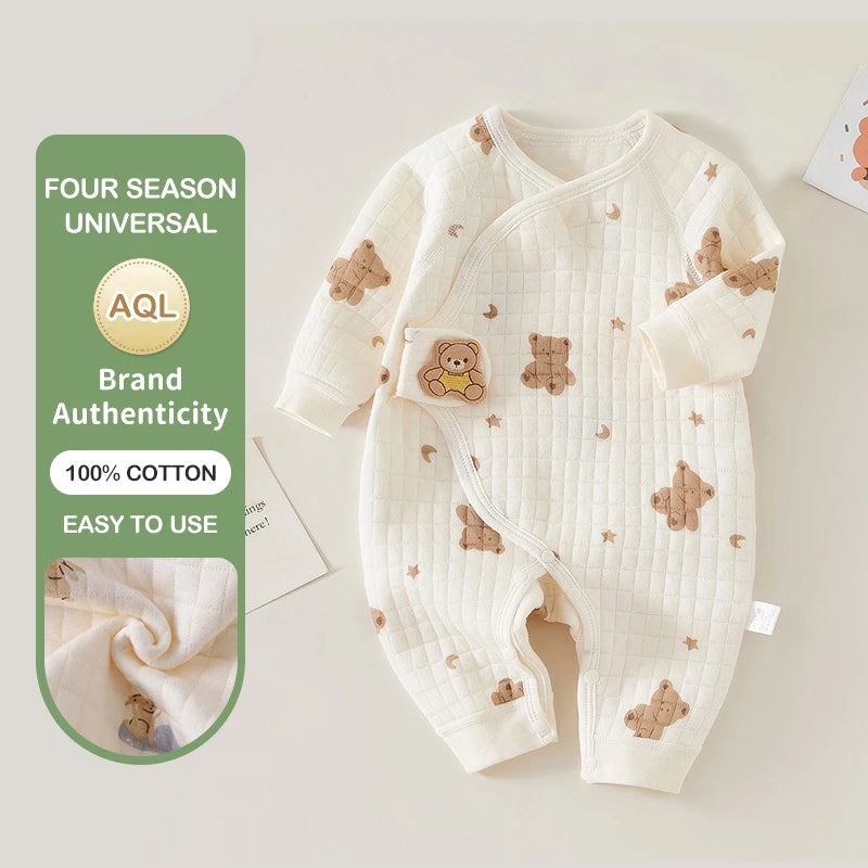 Ircomll nouveau-né bébé vêtements automne hiver chaud coton bébé barboteuses pyjamas pour filles garçons infantile vêtements de maison bébé vêtements