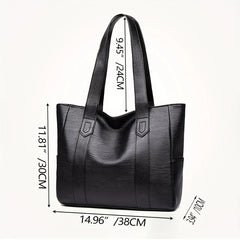 Sac Vintage en cuir pour femmes, grande capacité, Grain de marbre, sac à bandoulière pour femmes, sac à main de banlieue quotidien, Shopping