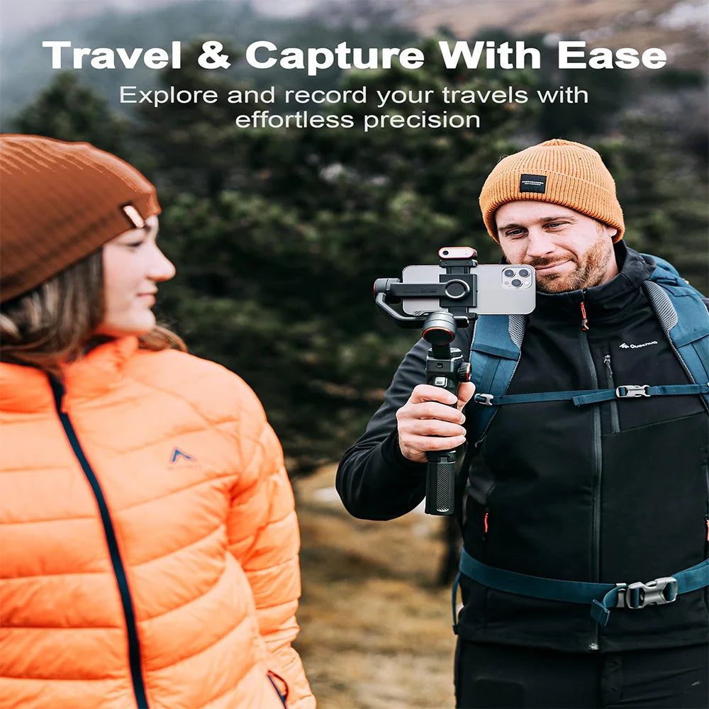 Hohem bureau cardan iSteady M6 3 axes téléphone portable stabiliser pour xiaomi avec traqueur AI lumière de remplissage magnétique polychrome vidéo Vlogg