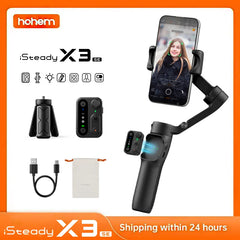 Hohem iSteady X3 SE 3-Axi stabilisateur de cardan avec télécommande et stabilisateur de téléphone pliable pour iPhone/Samsung/Xiaomi/HuaWeii