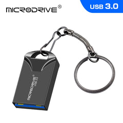 Clé USB 3.0 en métal haute vitesse, 16 go 32 go 64 go 128 go, clé USB étanche, Mini bâtons de mémoire avec porte-clés