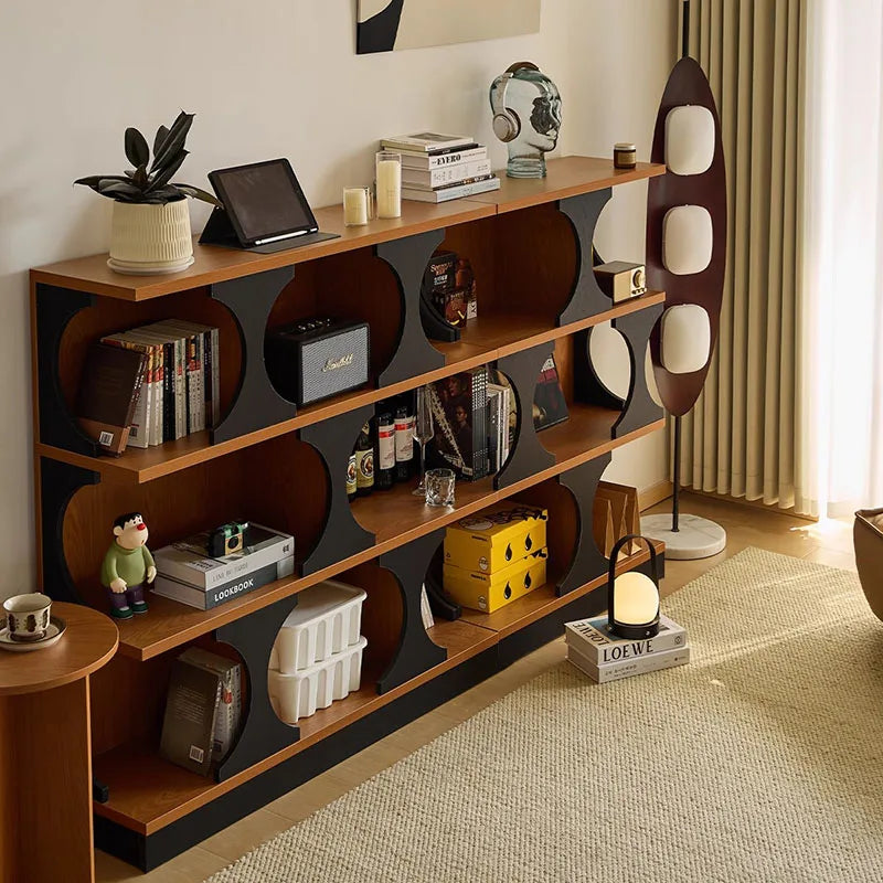 Armoires de salon classiques rétro derrière le canapé, armoires de salon en bois tendance, rangement, meubles de luxe modernes Vitrina