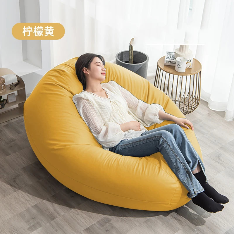 Couch Poof Lazy Sofas Bean Bag Single Bedroom Bean Bag Tatami Sitting Salas Y Sofas Muebles Living Room Furniture LQQ35XP