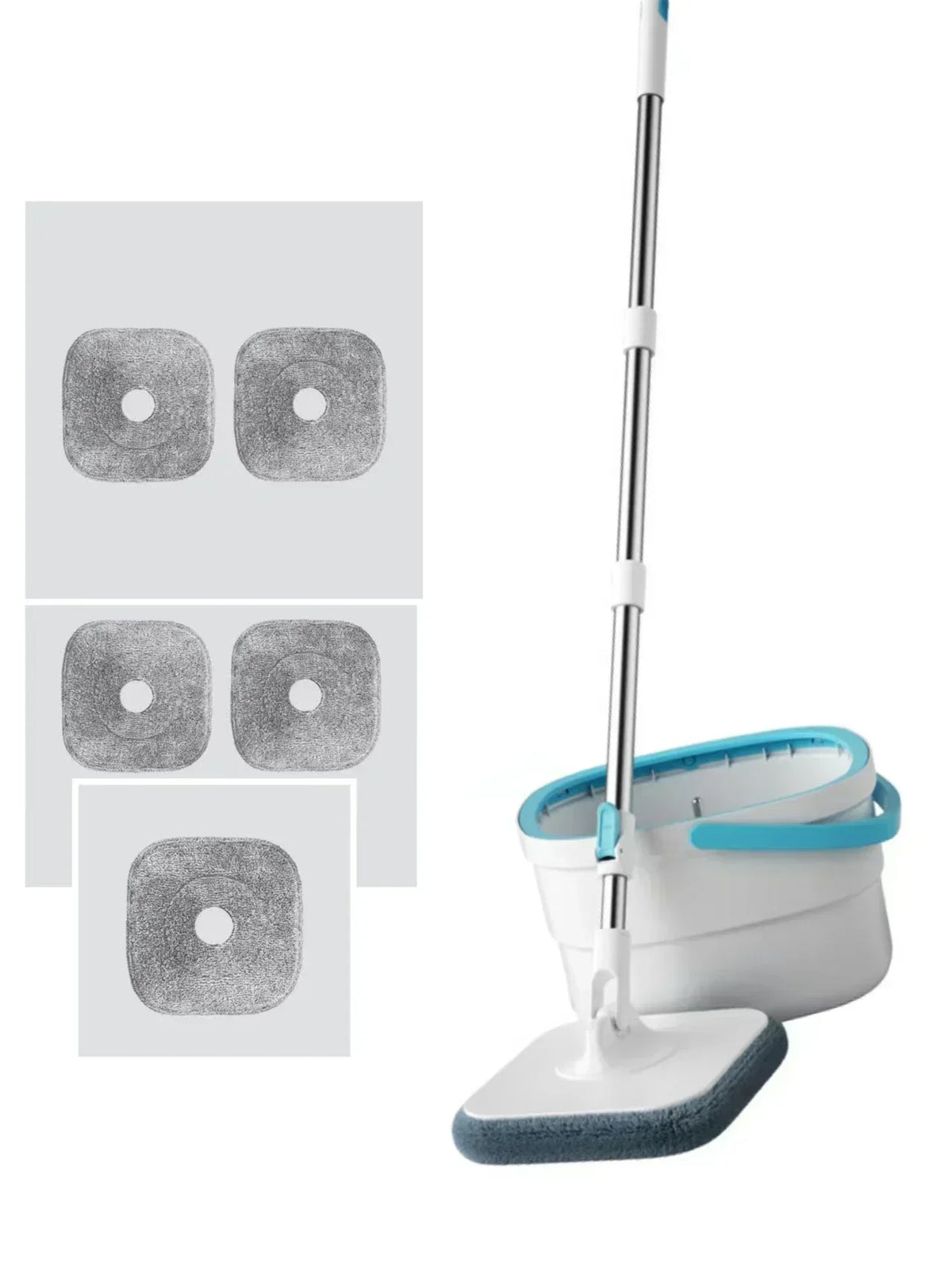 Vadrouille à presser rotative, ensemble de seau de séparation automatique des eaux usées, pression manuelle, sans lavage, vadrouille de lavage du sol, outils de nettoyage de la maison