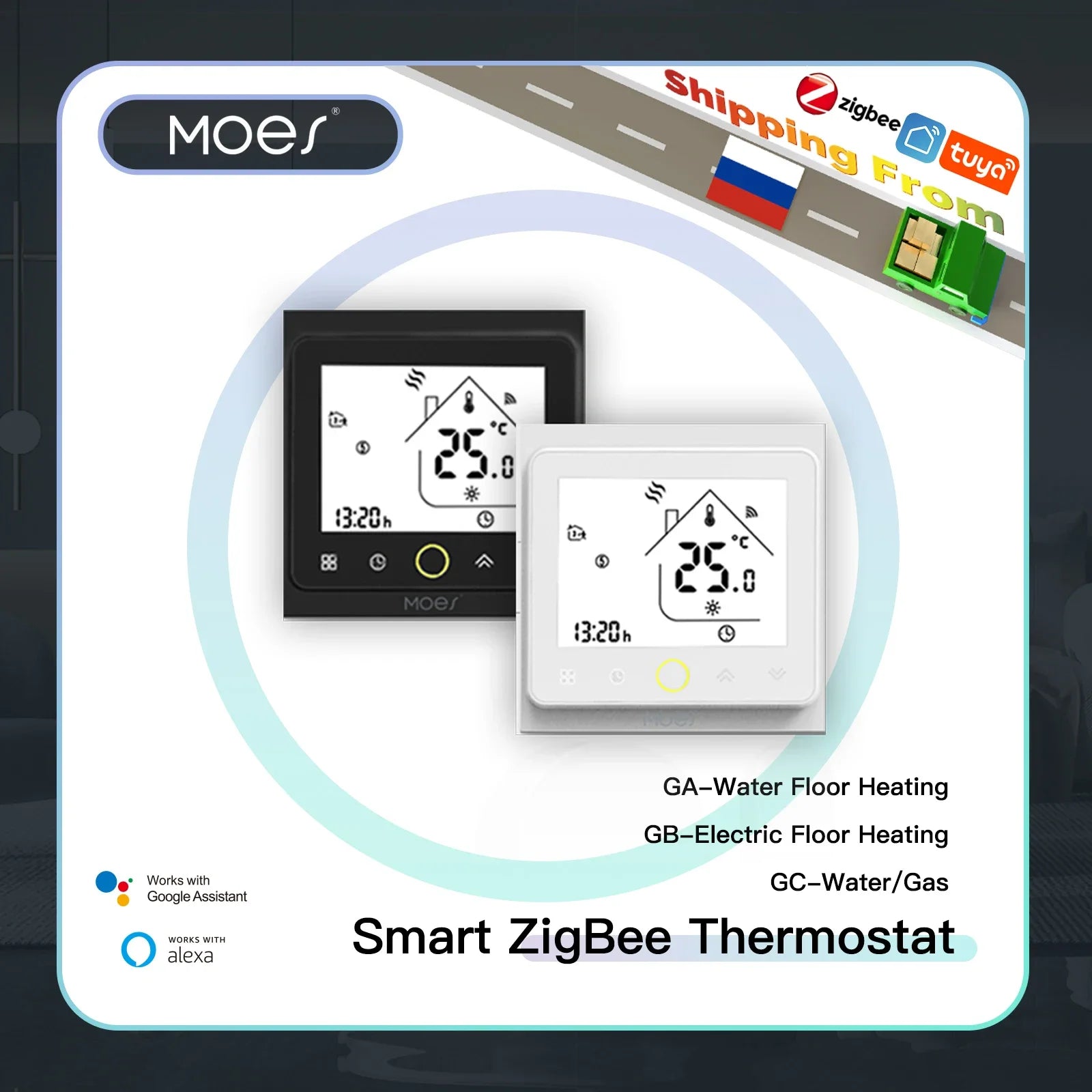 ZigBee Thermostat intelligent régulateur de température Hub requis eau/chauffage électrique au sol chaudière à eau/gaz avec Alexa Google Home