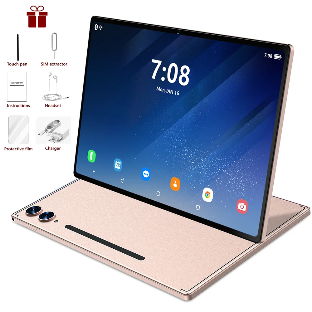 2025 Pad 9 Pro tablette Android 15 22GB + 2T Tablette Snapdragon888 tablette PC 10000mAh Version mondiale originale 5G double carte SIM WiFi