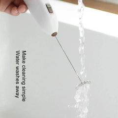 1 batteur à œufs électrique portable, pour déterminer à distance, fouet à café, baguette à mousser le lait, cappuccino, outils de cuisine pour centre commercial