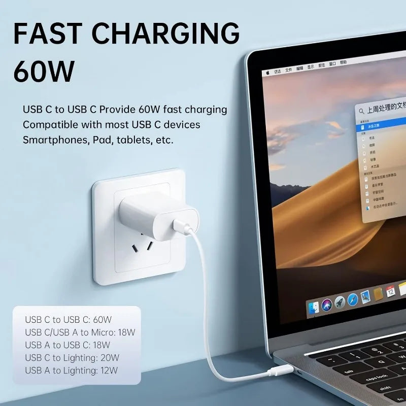 Boîte de rangement de câbles de données multifonctions portables magnétiques 5 en 1, câble de données de chargement PD 60W, plateau de carte Sim, outil d'éjection et emplacements