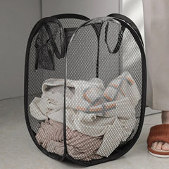 Panier de tri de linge sale pliant, cadre de lavage, sac de rangement en maille pour tissu de salle de bain, seau, organisateurs de linge, pochette de rangement