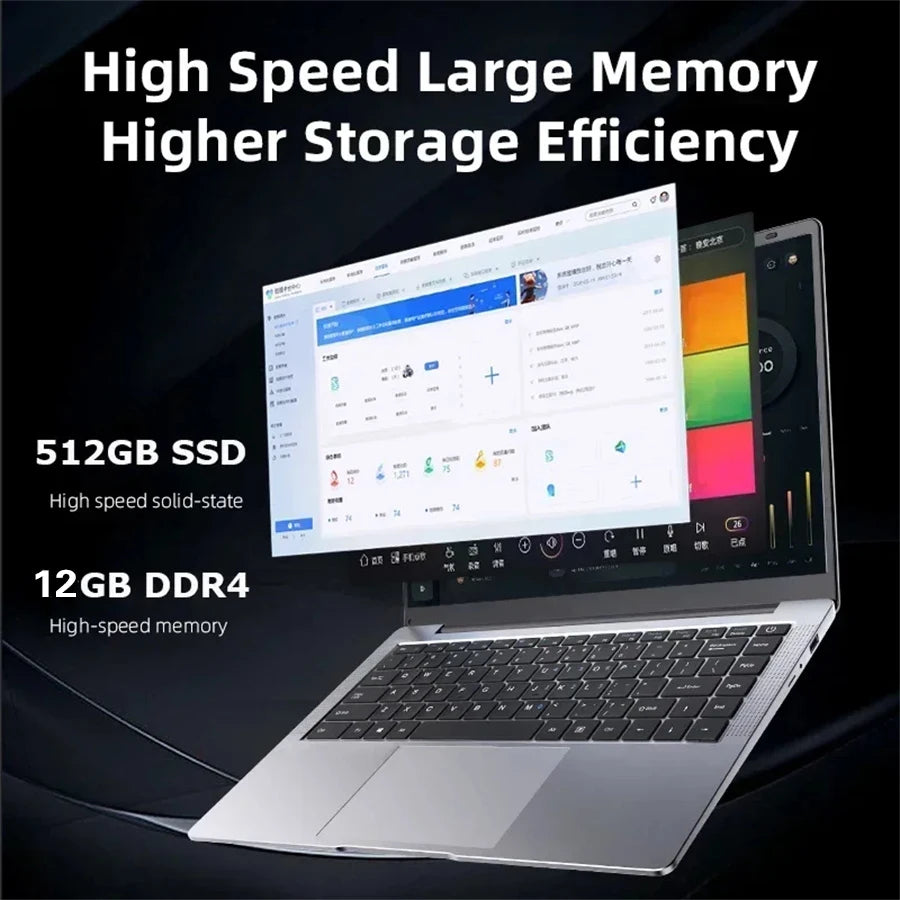 Ordinateur Portable Windows 12GB RAM   14.1