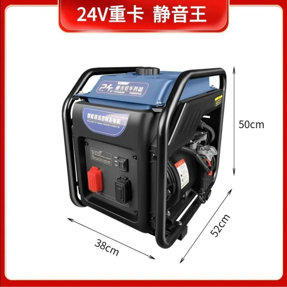 Générateur d'essence intelligent 8KW 24V, générateur silencieux à fréquence variable