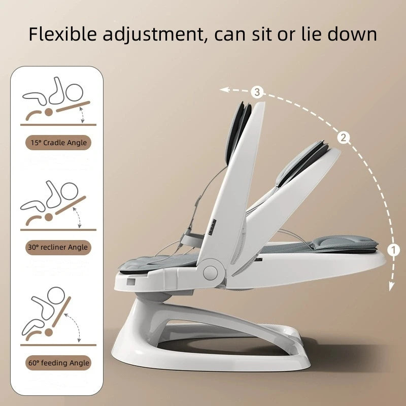 Chaise à bascule électrique pour bébé, berceau pour nouveau-né, lit apaisant, fauteuil inclinable pour dormir