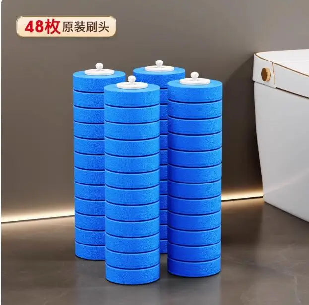 Brosse de toilette jetable, nettoyeur de toilettes mural, tête de remplacement, outil de nettoyage à Long manche, Kit de brosse WC, accessoire de salle de bains