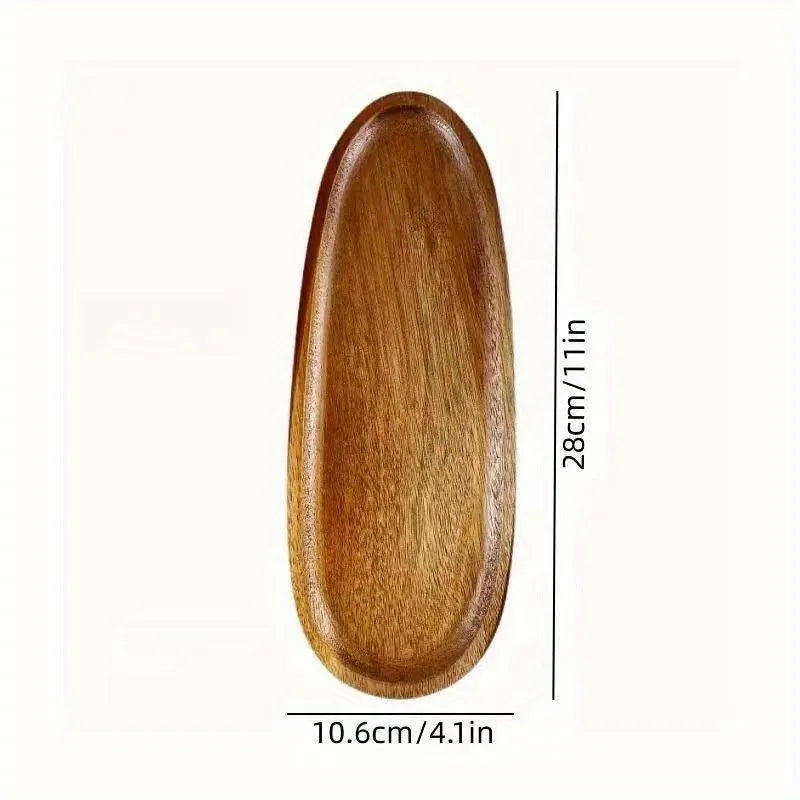 Assiette de fruits japonaise en bois massif, vente en gros d'usine, plateau en bois multi-tailles, plateau de fruits de grande valeur, assiette à collation