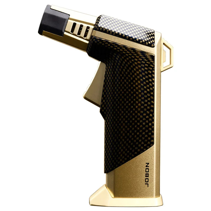Powerful Windproof Blue Flame Jet Torch Gas Lighter Outdoor Cigar Barbecue Cooking Kitchen Butane Refillable Metal Welding Gun