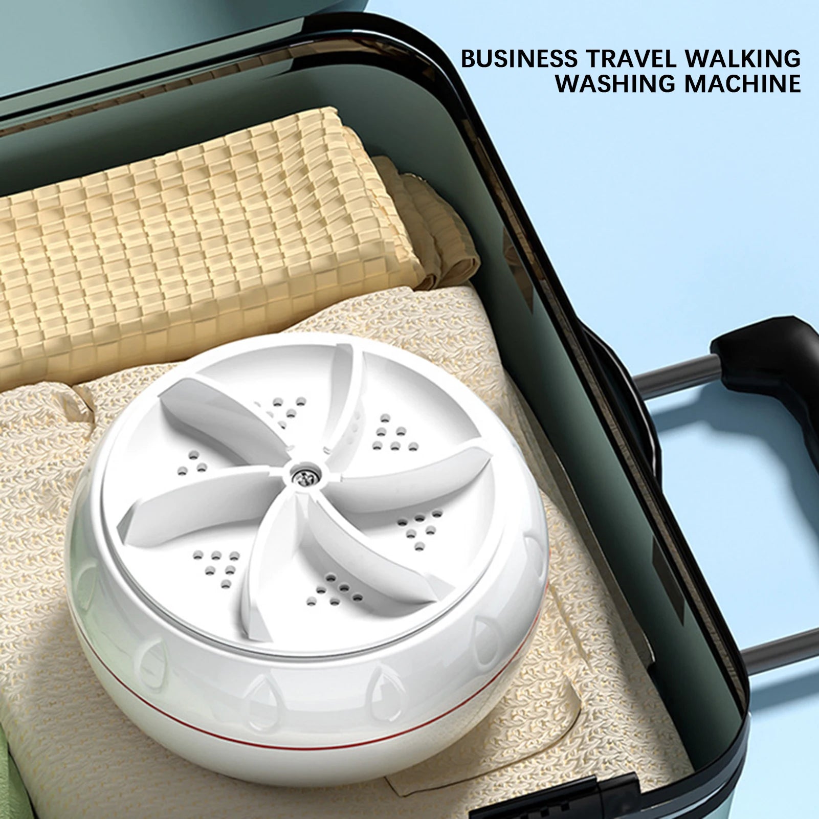 Mini Machine à Laver à Turbine Ultrasonique pour Vêtements de Bébé, Lave-illant Portable, Hôtel de Voyage pour Livres, Chaussettes et Sous-Vêtements