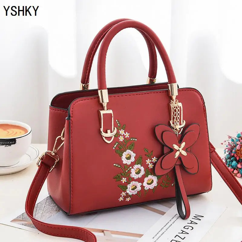 Sac à bandoulière grande capacité pour femmes, sac à bandoulière motif litchi, sac seau Portable en PU, sacoches pour dames