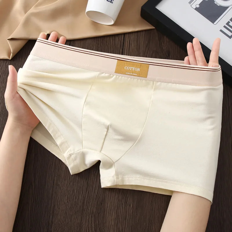 Cotton Boxers Shorts Man Men's Panties Male Basic Boxer Briefs Plus Size Underpants  Breathable Underwear Lingerie For Men
