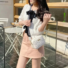 Sac messager avec broderie Lingge pour femme, sac à bandoulière pour femme, sac à bandoulière à la mode pour femme, initié à l'appareil photo, tendance, 1PC