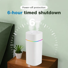 Pulvérisateur de brume fraîche USB, humidificateur d'air électrique Portable de 600ml, diffuseur d'huile aromatique avec veilleuse colorée pour maison et voiture