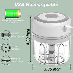 100/250mL Mini hachoir à ail électrique légumes Chili viande gingembre Masher Machine robuste Durable USB charge mélangeurs cuisine