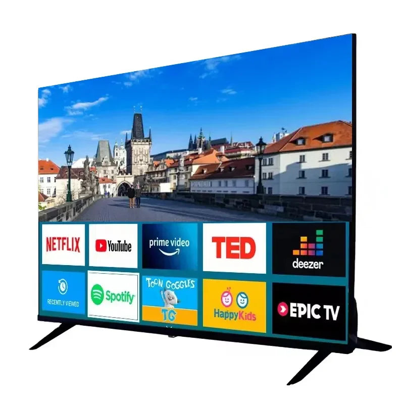 Fabricant Smart Tv Television 24 32 40 43 50 55 65 pouces LED avec Android WIFI Webos Tizen System TV