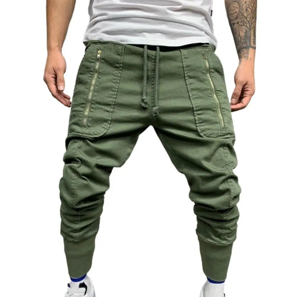 Pantalons pour hommes cordon hommes pantalons de survêtement simplicité à la mode fantastique mode hommes pantalons Cargo longs