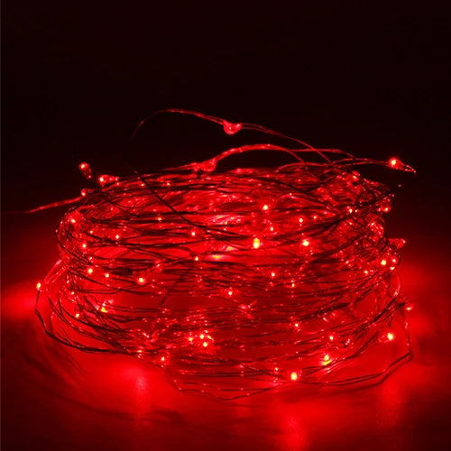 Guirxiété lumineuse LED USB étanche, fil de cuivre et d'argent, lumières dégradées pour Noël, décoration de fête de mariage, 1m, 10m, 20m