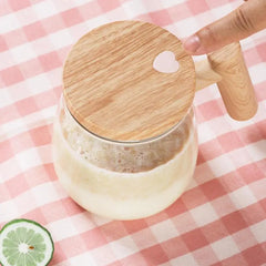 Mélangeur Portable, tasse à café à agitation automatique, tasse en verre électrique de 400ML, tasse à mélange automatique rapide à grande vitesse, mélangeur automatique