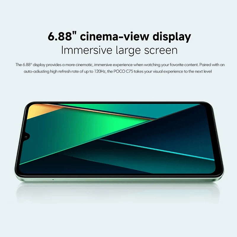 POCO C75 Version mondiale Smartphone NFC 128GB 256GB 6.88 