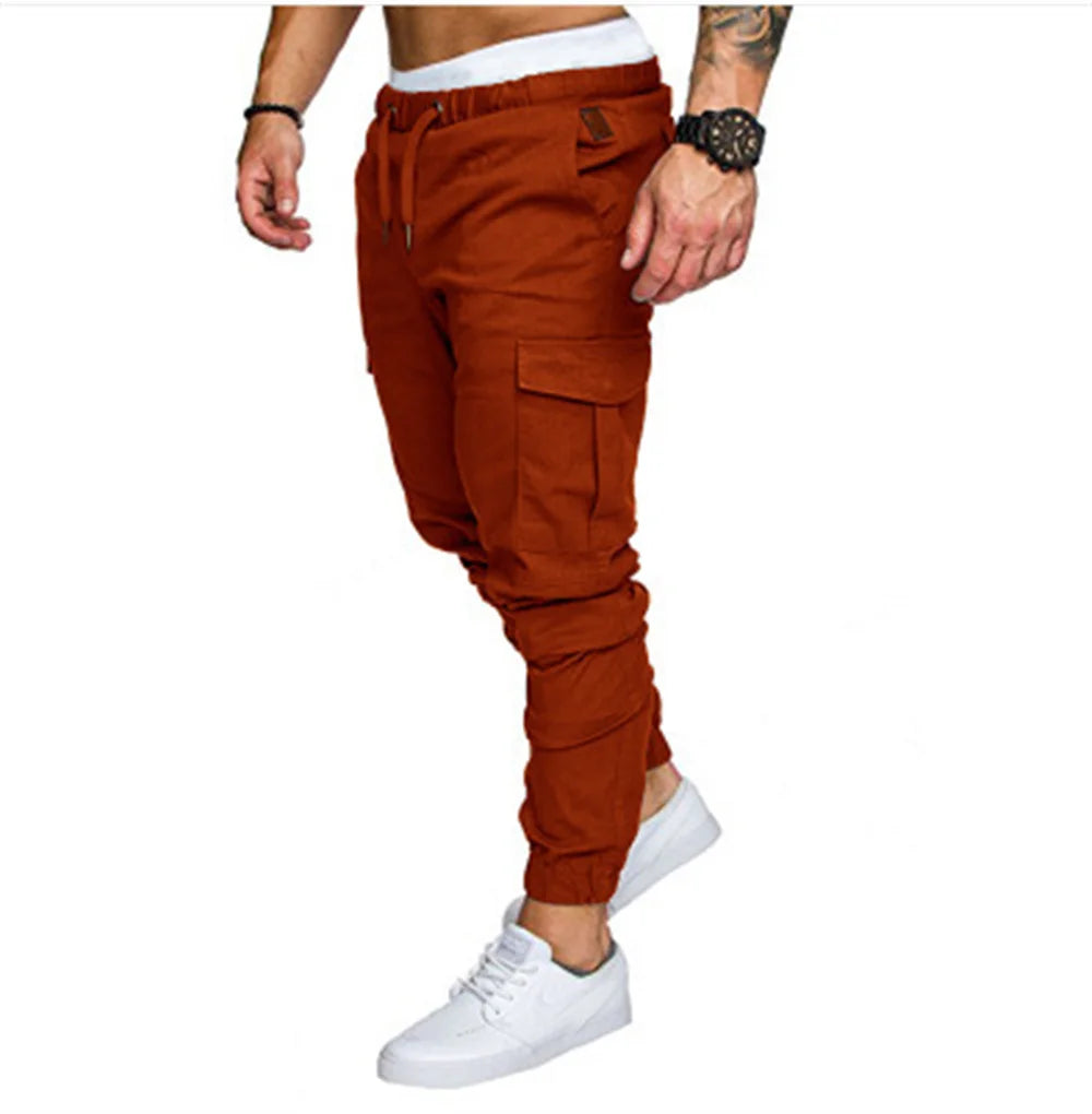 Nouveau outillage pantalon multi-poches pantalon Cargo homme tissu tissé décontracté Style Safari Joggers hommes
