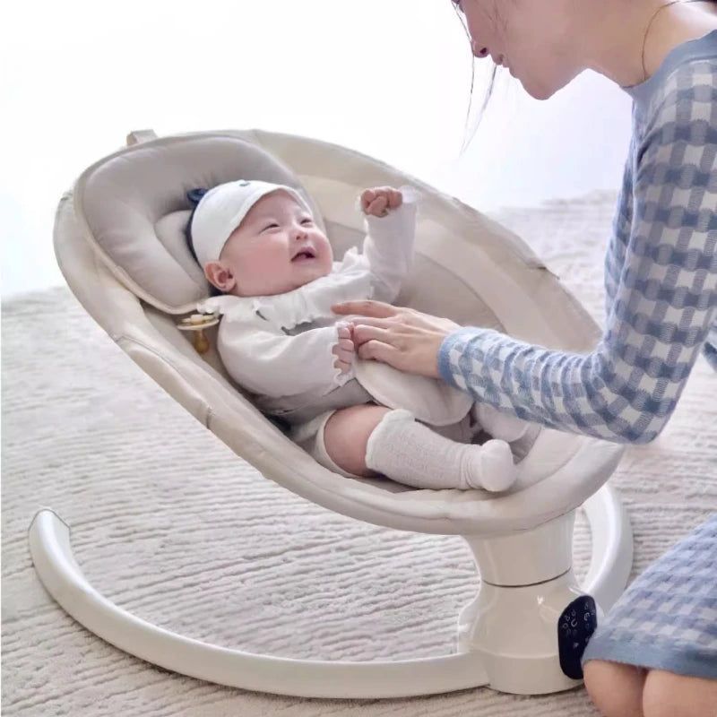 Balançoire pliable pour bébés, chaise à bascule électrique, lit à bascule, berceau électrique pour bébé, prendre bébé pour dormir, libérez vos mains