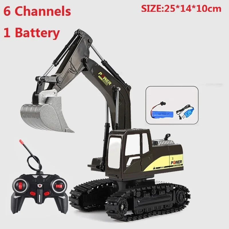 Pelle RC RC CRA pour enfants, jouets avec télécommande, camion à benne radiocommandée, Bulldozer, voiture électrique, jouets, cadeau