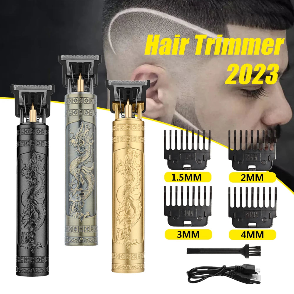 Tondeuse à cheveux Vintage T9 pour hommes, Machine professionnelle de coupe de cheveux, tondeuse à barbe sans fil pour la maison et les voyages