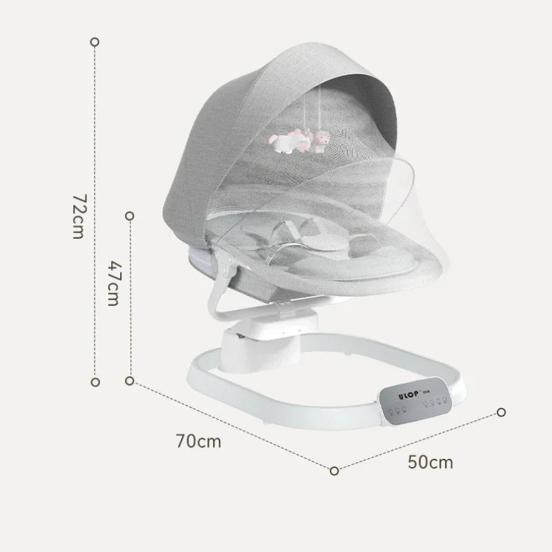 Chaise à bascule électrique pour nouveau-né, essentiels, pour berceau de bébé, berceau électrique, chaise à bascule automatique, panier de couchage Musical pour nourrissons