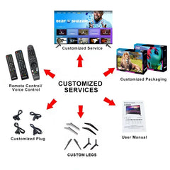 Téléviseur Android led y lcd 42 smart tv 32 42 43 50 55 65 75 téléviseur 85 pouces